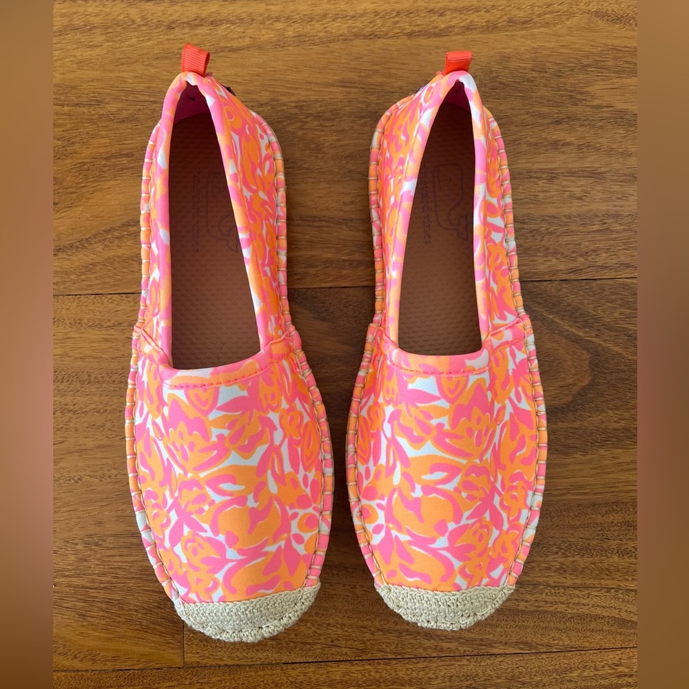 NEW Vinyard Vines Seastar Beachcomber Espadrille Water Sandals Summer Blooms, 8 - Picture 3 of 11